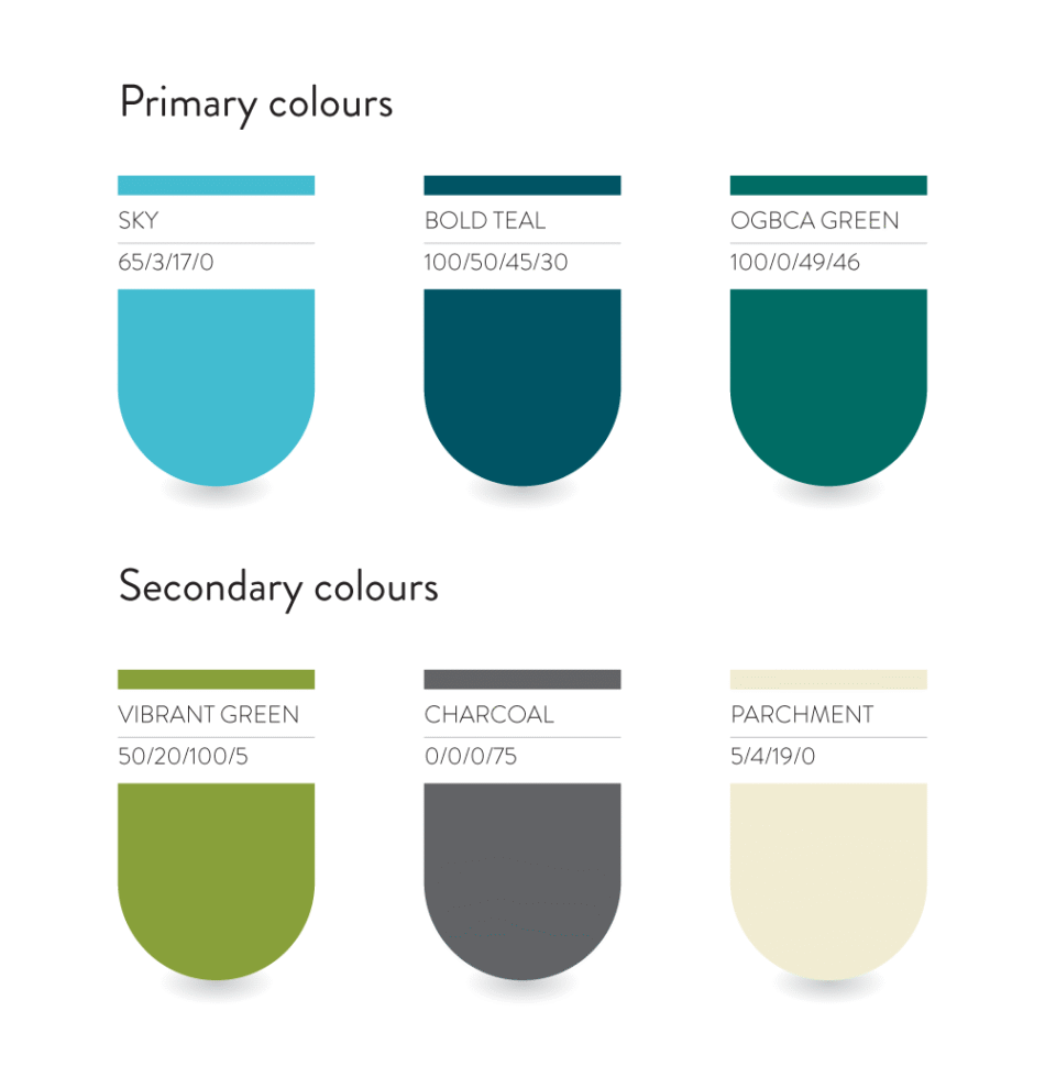 OAGBC Colour Palette