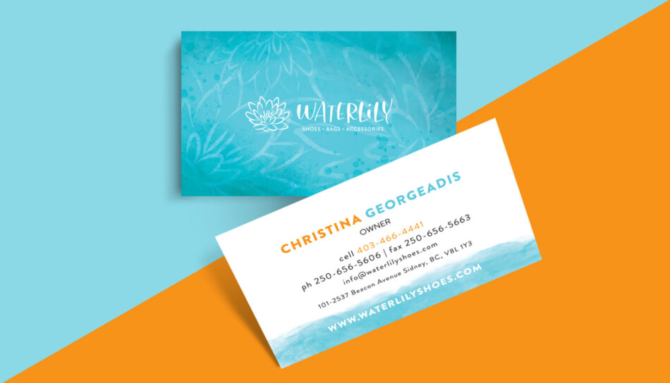 Waterlily Shoes Business Cards