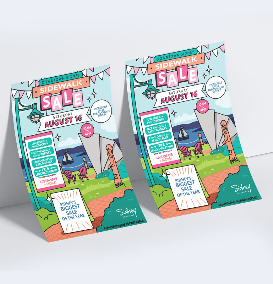 Downtown Sidney Sidewalk Sale Poster